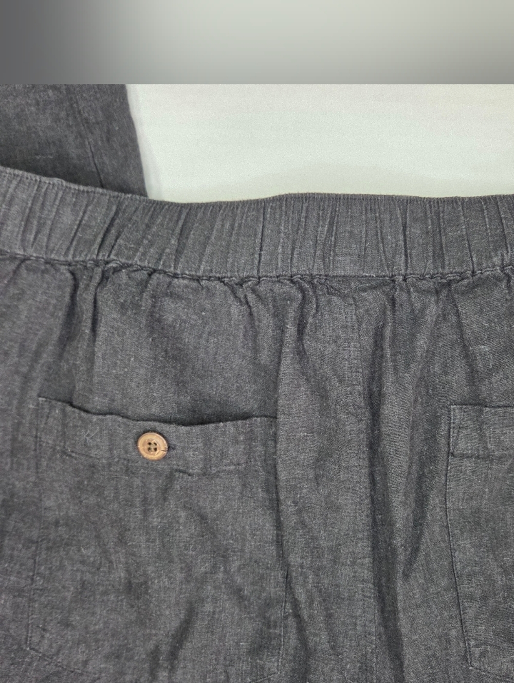 Patagonia Womens Garden Island Pants Size XL Gray Wrap Style Wide Leg - Picture 13 of 13